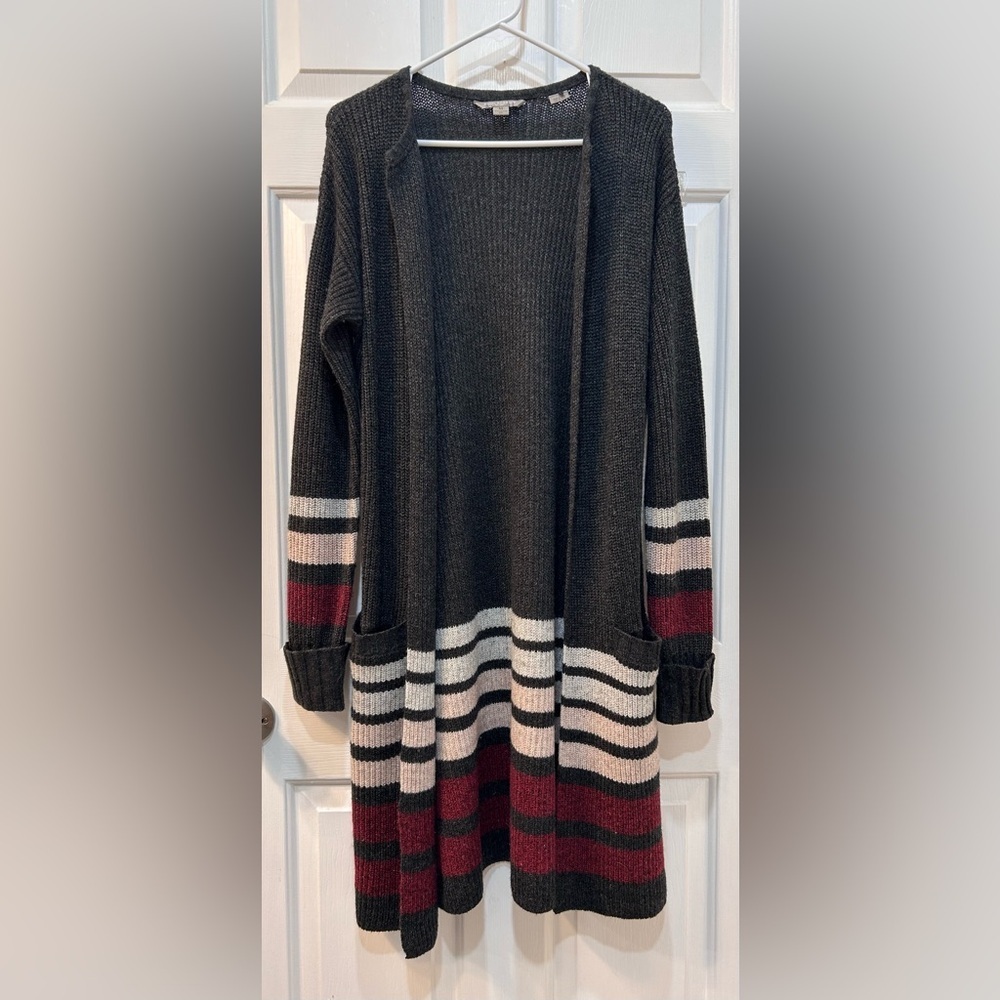 Royal Robbins Merino Wool Linen Infused Cardigan Sweater Sz M Minimalist Winter
